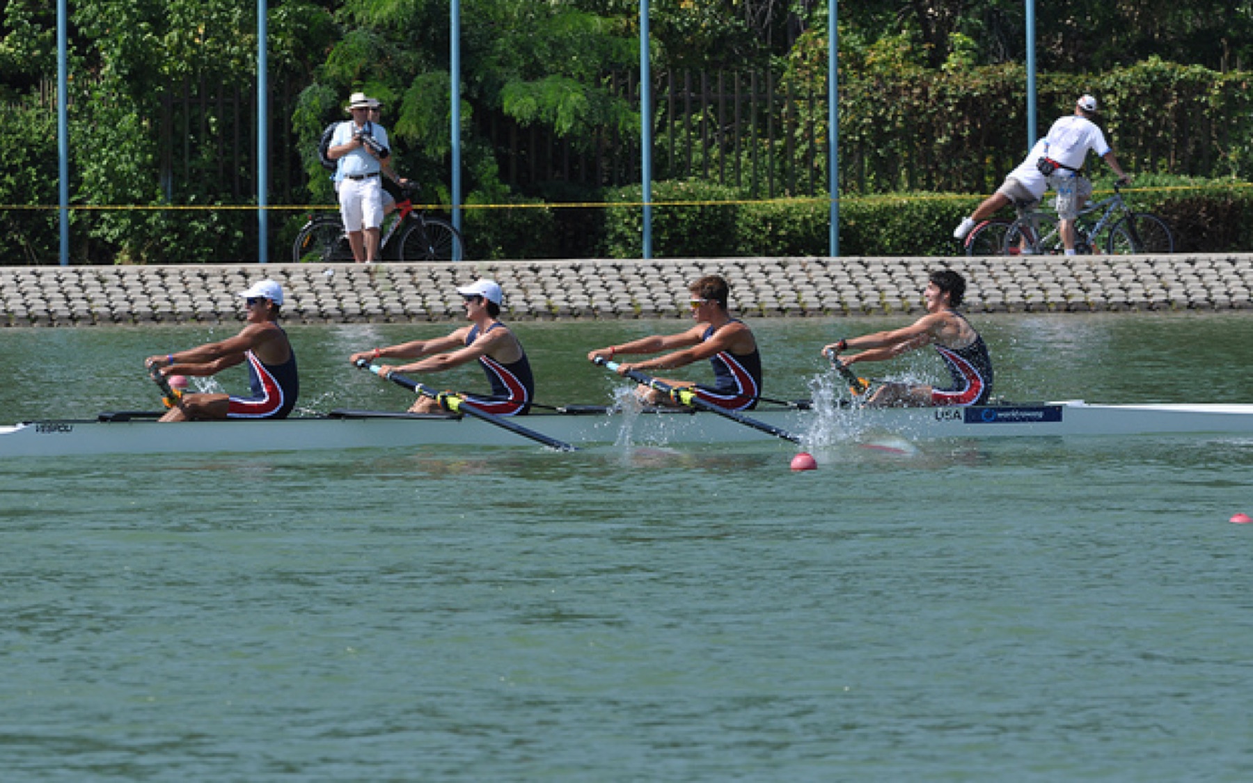 Racing at World Rowing Junior Championships